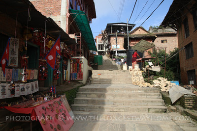 Steps leading to Changu Narayan