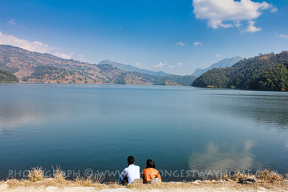 Begnas Lake reflections in Pokhara