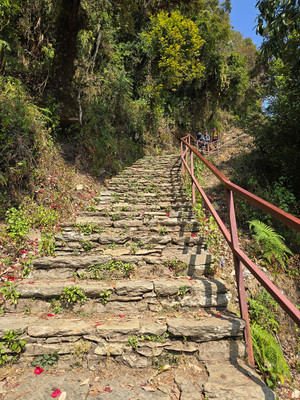 Stone trail on the Australian Camp to Dhampus Trek