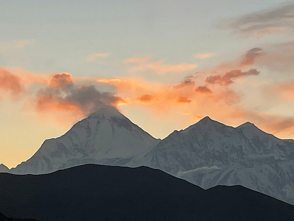 Sunrise over the Annapurna's