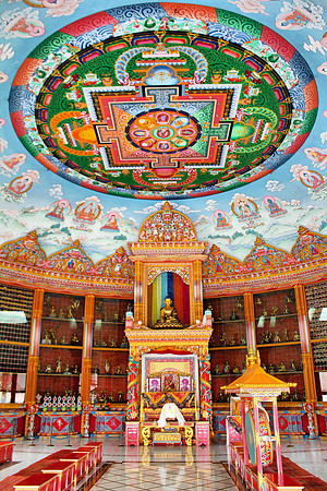 Inside Tibetan Temple in Lumbini, Nepal 1