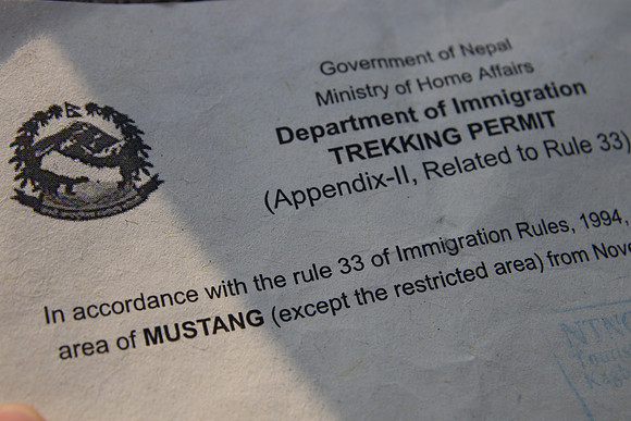 Upper Mustang Trekking Permit 2