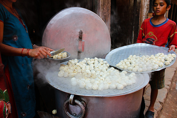 Momos locally made in Nepal 3