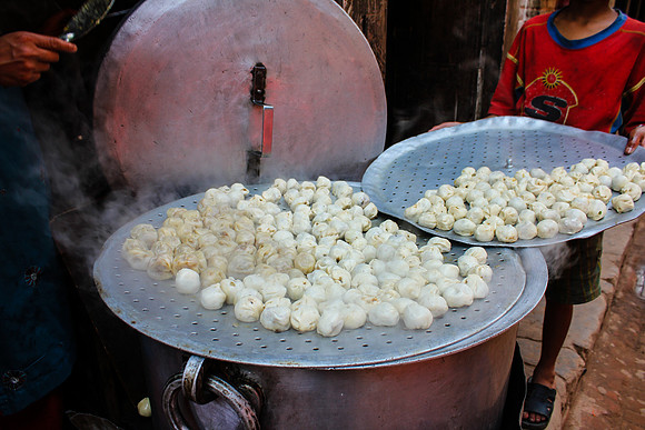 Momos locally made in Nepal 1