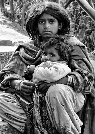 Young mother & baby in Kathmandu