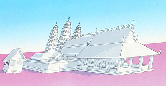 Wat Sri Savaya, Sukothai, design
