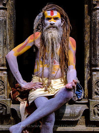 A Sadhu holy man at Shivaratri Nepal www.thelongestwayhome.com